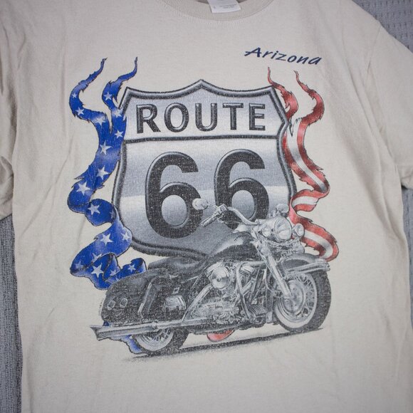 Route 66 America Arizona Biker Chopper Tee - Picture 6 of 8